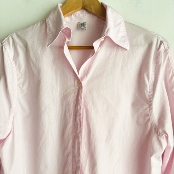 Toteme Light Pink Button Down Crisp Classic Shirt 34 - Picture 4 of 6